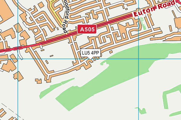 LU5 4PP map - OS VectorMap District (Ordnance Survey)