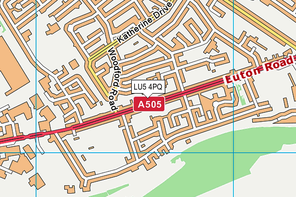 LU5 4PQ map - OS VectorMap District (Ordnance Survey)