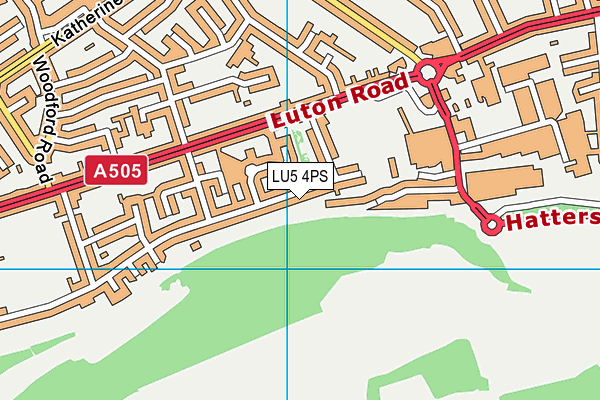 LU5 4PS map - OS VectorMap District (Ordnance Survey)