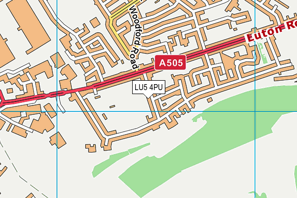 LU5 4PU map - OS VectorMap District (Ordnance Survey)