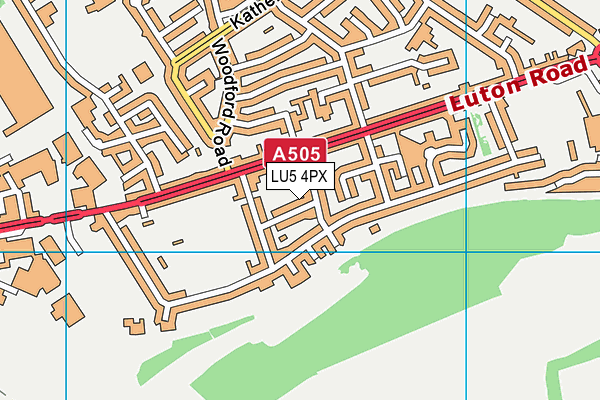 LU5 4PX map - OS VectorMap District (Ordnance Survey)