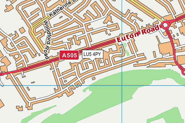 LU5 4PY map - OS VectorMap District (Ordnance Survey)