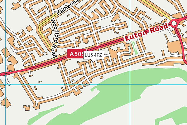 LU5 4PZ map - OS VectorMap District (Ordnance Survey)