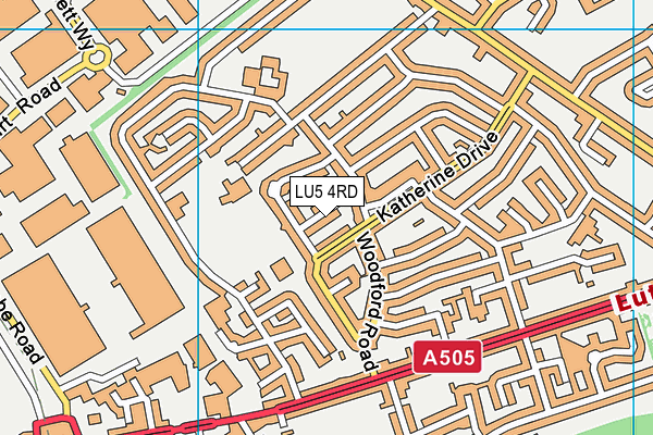 LU5 4RD map - OS VectorMap District (Ordnance Survey)