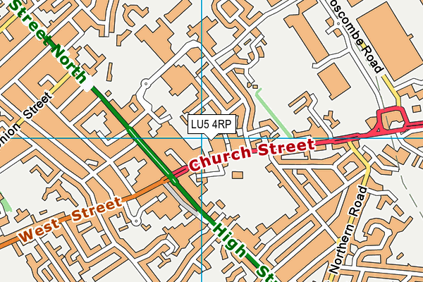 LU5 4RP map - OS VectorMap District (Ordnance Survey)