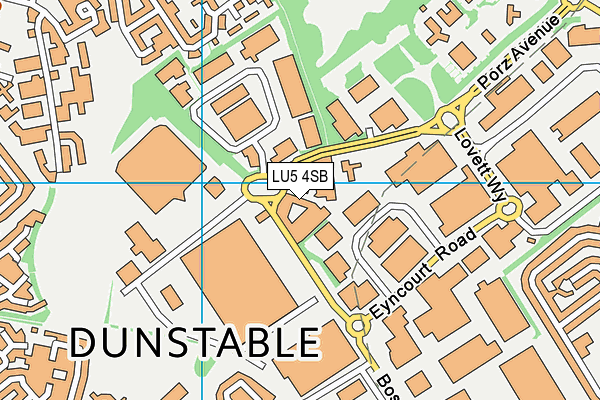 LU5 4SB map - OS VectorMap District (Ordnance Survey)