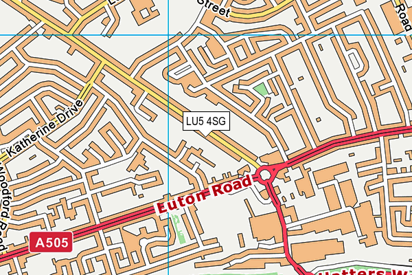 LU5 4SG map - OS VectorMap District (Ordnance Survey)