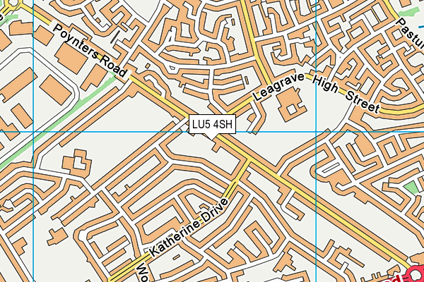 LU5 4SH map - OS VectorMap District (Ordnance Survey)