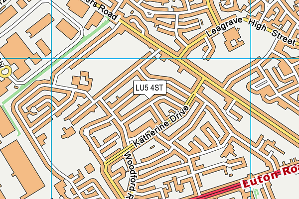 LU5 4ST map - OS VectorMap District (Ordnance Survey)