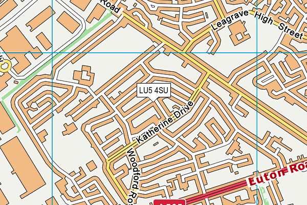 LU5 4SU map - OS VectorMap District (Ordnance Survey)