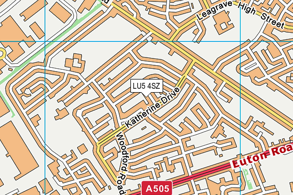 LU5 4SZ map - OS VectorMap District (Ordnance Survey)