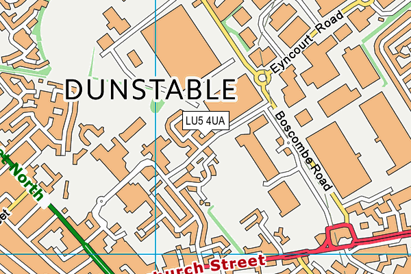 LU5 4UA map - OS VectorMap District (Ordnance Survey)