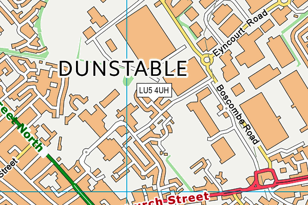 LU5 4UH map - OS VectorMap District (Ordnance Survey)