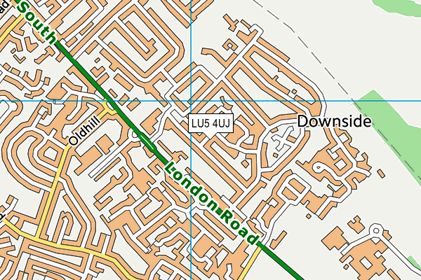 LU5 4UJ map - OS VectorMap District (Ordnance Survey)