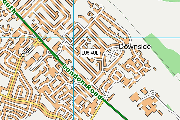 LU5 4UL map - OS VectorMap District (Ordnance Survey)