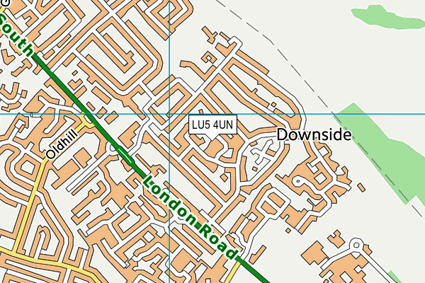 LU5 4UN map - OS VectorMap District (Ordnance Survey)