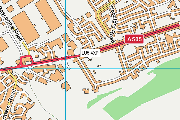 LU5 4XP map - OS VectorMap District (Ordnance Survey)