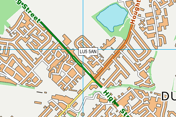 LU5 5AN map - OS VectorMap District (Ordnance Survey)