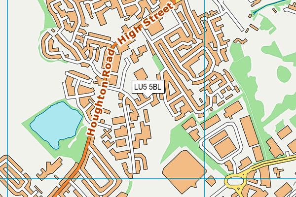 LU5 5BL map - OS VectorMap District (Ordnance Survey)
