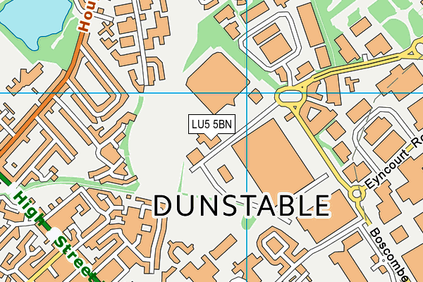 LU5 5BN map - OS VectorMap District (Ordnance Survey)