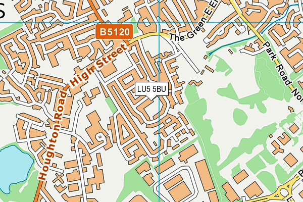 LU5 5BU map - OS VectorMap District (Ordnance Survey)