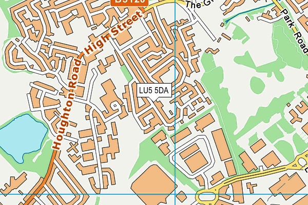 LU5 5DA map - OS VectorMap District (Ordnance Survey)
