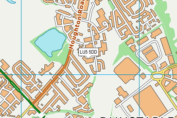 LU5 5DD map - OS VectorMap District (Ordnance Survey)
