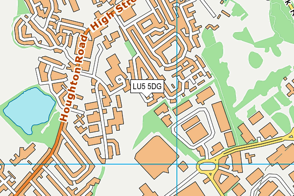 Orchard Close Recreation Ground map (LU5 5DG) - OS VectorMap District (Ordnance Survey)