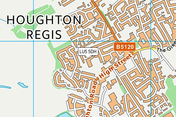 Houghton Regis Primary School map (LU5 5DH) - OS VectorMap District (Ordnance Survey)