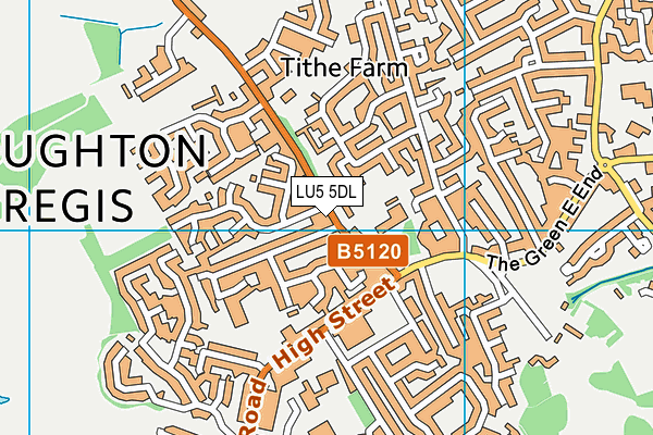 LU5 5DL map - OS VectorMap District (Ordnance Survey)