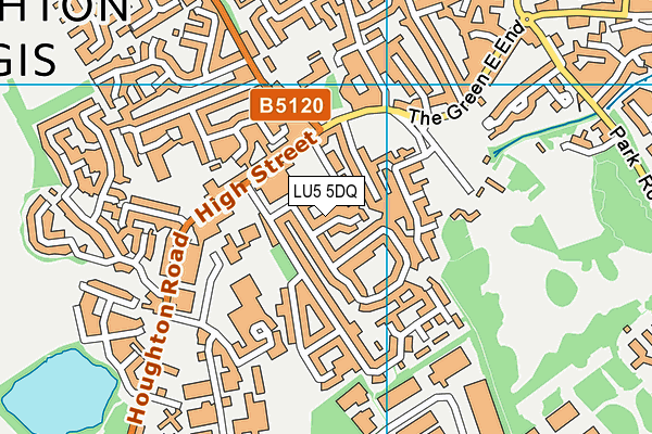 LU5 5DQ map - OS VectorMap District (Ordnance Survey)