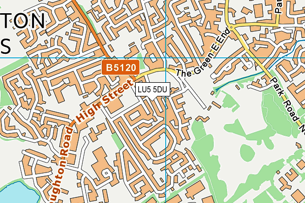 LU5 5DU map - OS VectorMap District (Ordnance Survey)