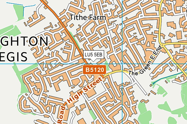 LU5 5EB map - OS VectorMap District (Ordnance Survey)