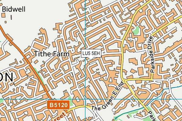 LU5 5EH map - OS VectorMap District (Ordnance Survey)