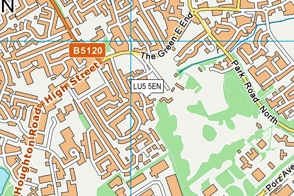 LU5 5EN map - OS VectorMap District (Ordnance Survey)