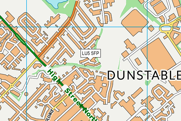 LU5 5FP map - OS VectorMap District (Ordnance Survey)