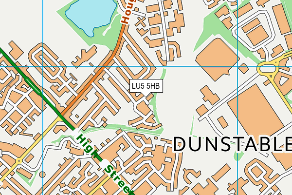 LU5 5HB map - OS VectorMap District (Ordnance Survey)
