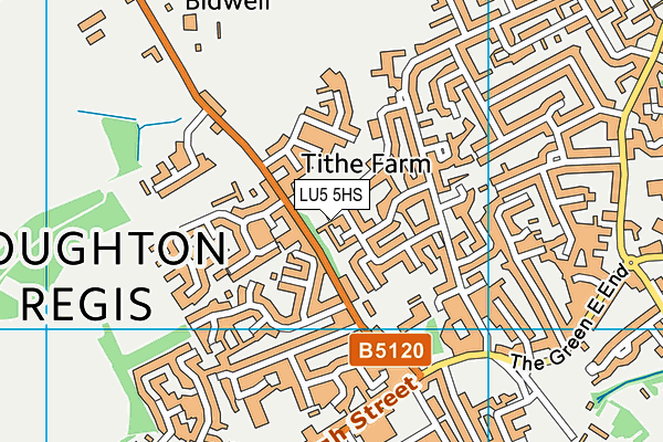 LU5 5HS map - OS VectorMap District (Ordnance Survey)