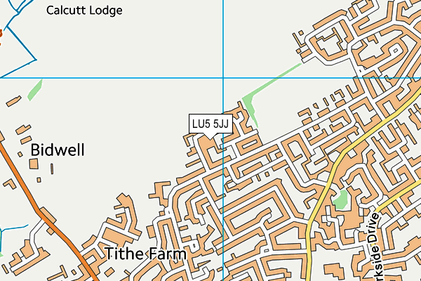 LU5 5JJ map - OS VectorMap District (Ordnance Survey)