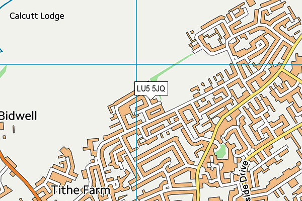 LU5 5JQ map - OS VectorMap District (Ordnance Survey)