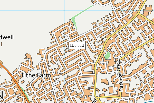 LU5 5LU map - OS VectorMap District (Ordnance Survey)