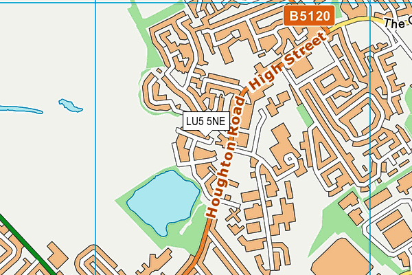 LU5 5NE map - OS VectorMap District (Ordnance Survey)