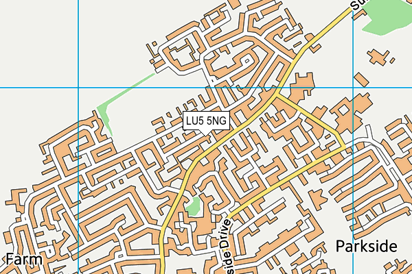LU5 5NG map - OS VectorMap District (Ordnance Survey)