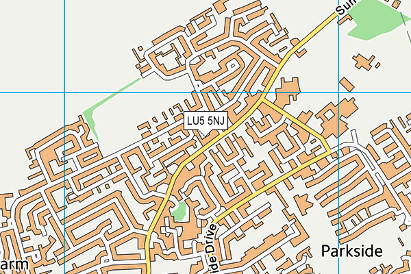 LU5 5NJ map - OS VectorMap District (Ordnance Survey)