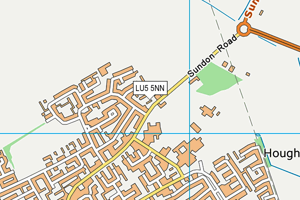 LU5 5NN map - OS VectorMap District (Ordnance Survey)