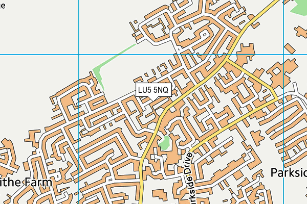 LU5 5NQ map - OS VectorMap District (Ordnance Survey)