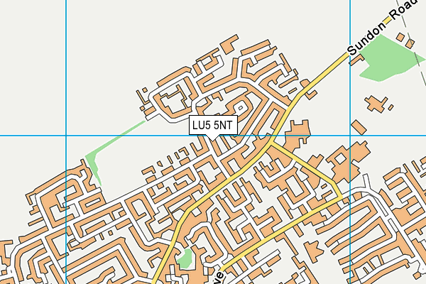 LU5 5NT map - OS VectorMap District (Ordnance Survey)