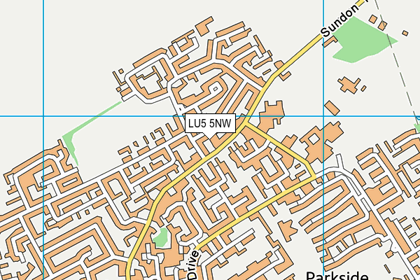 LU5 5NW map - OS VectorMap District (Ordnance Survey)