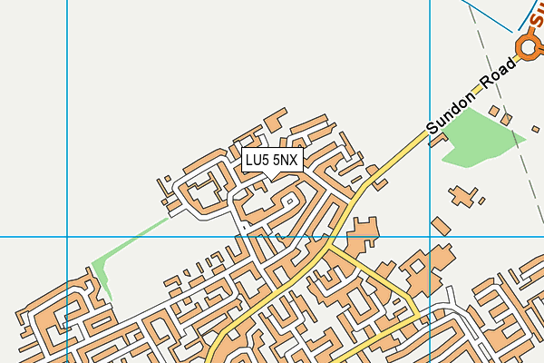 LU5 5NX map - OS VectorMap District (Ordnance Survey)
