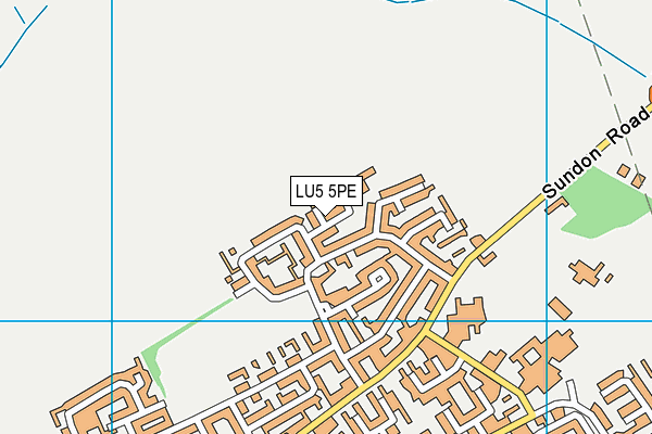 Thornhill Primary School map (LU5 5PE) - OS VectorMap District (Ordnance Survey)
